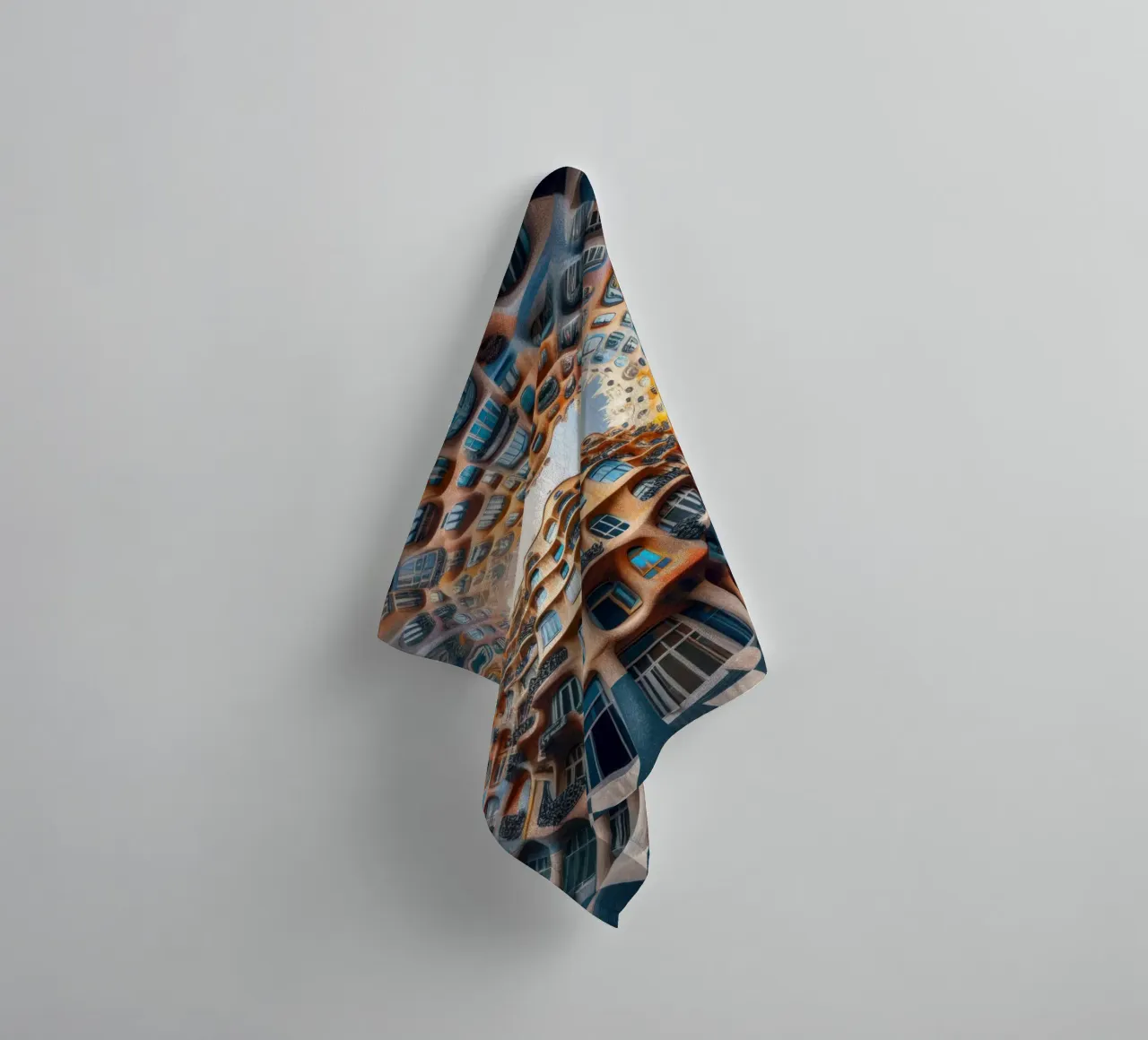 Sphere 019 - Surreal Circular Architecture serviette de bain de Spheres