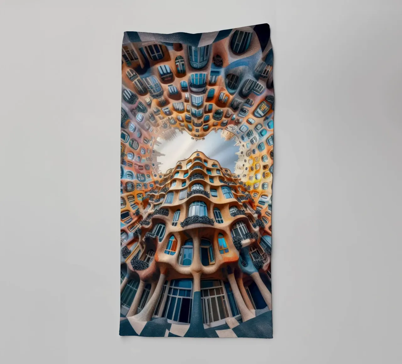 Sphere 019 - Surreal Circular Architecture asciugamano da bagno da Spheres