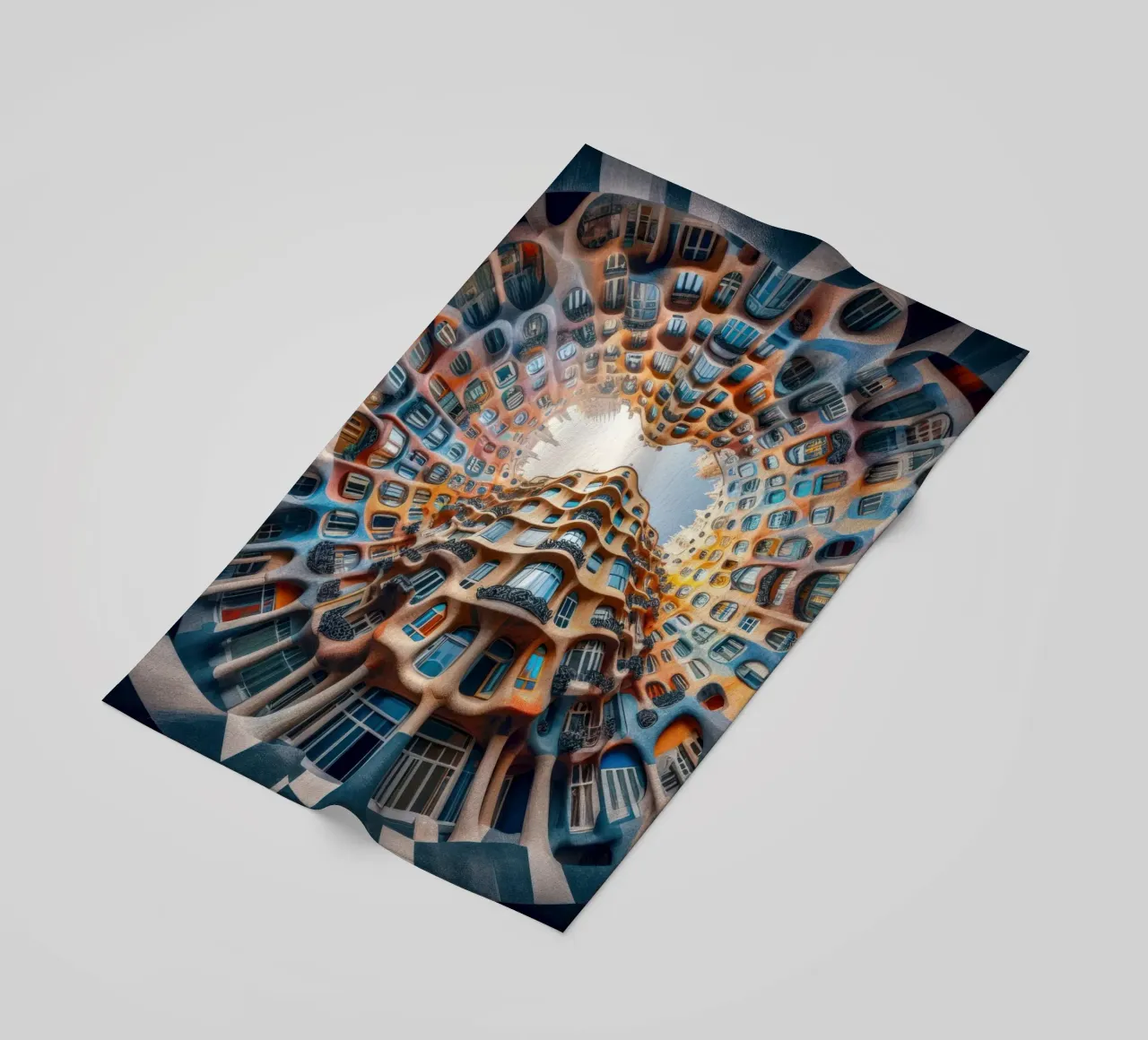 Sphere 019 - Surreal Circular Architecture Strandtuch von Spheres