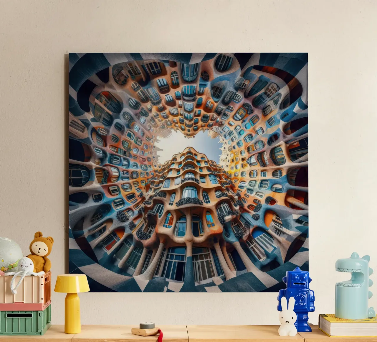 Sphere 019 - Surreal Circular Architecture alluminio dibond da Spheres