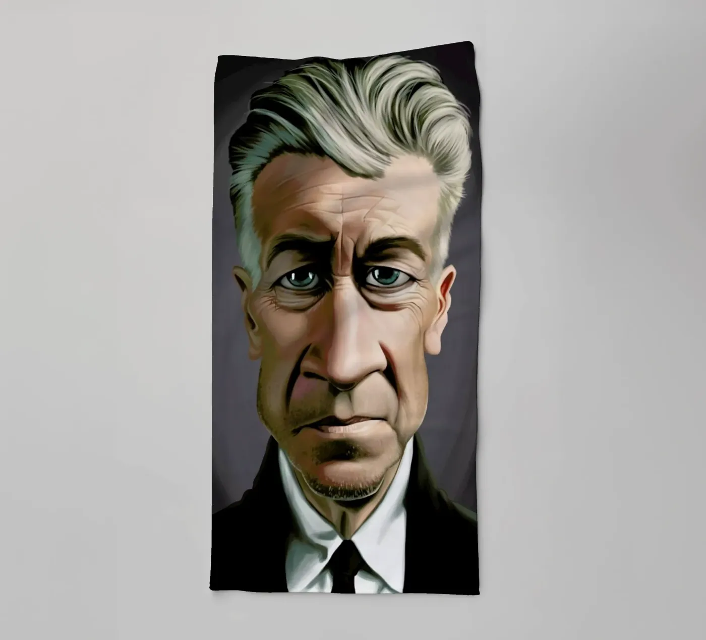 David Lynch towel by Rob Art | Illustration