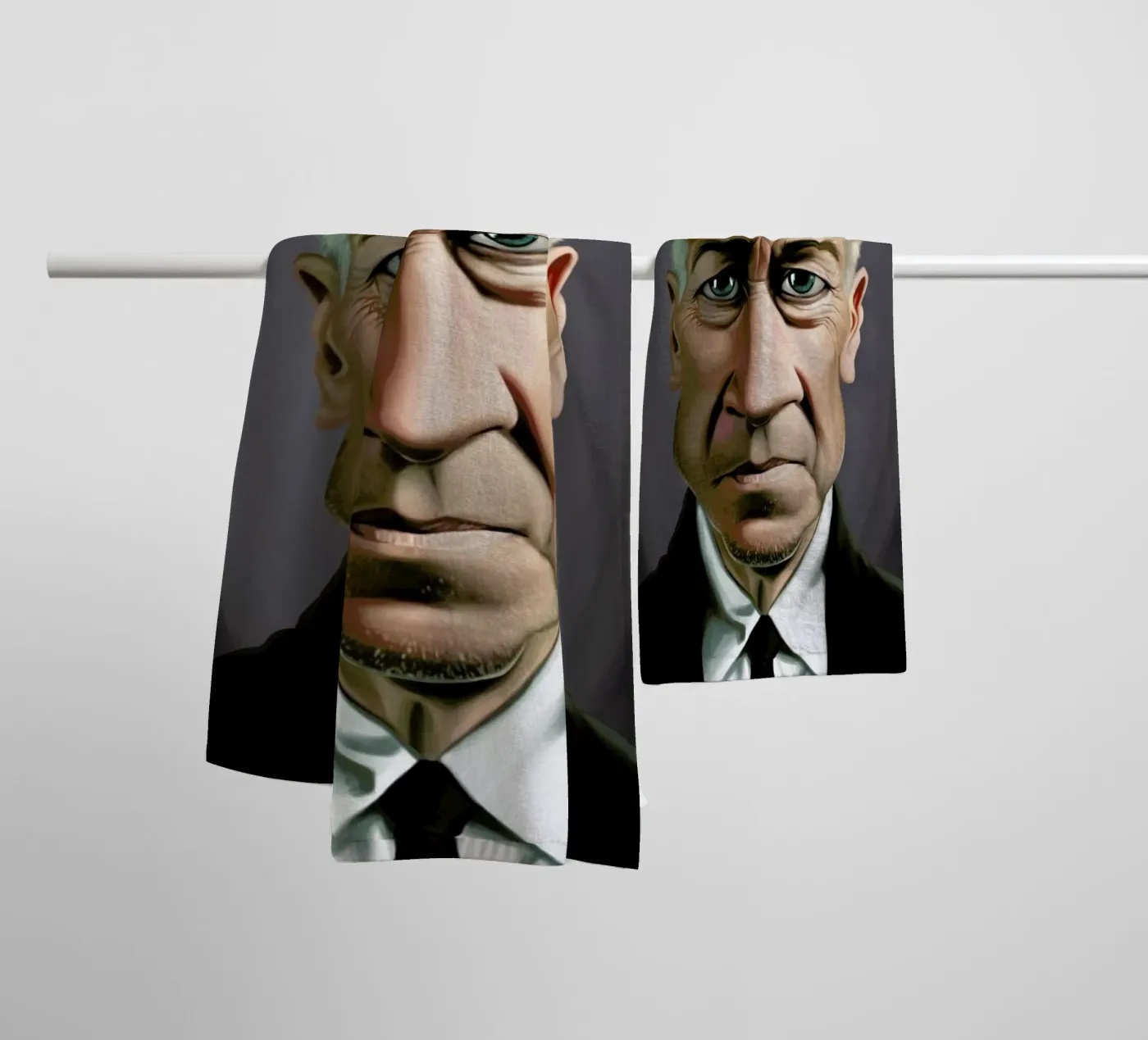 David Lynch towel by Rob Art | Illustration