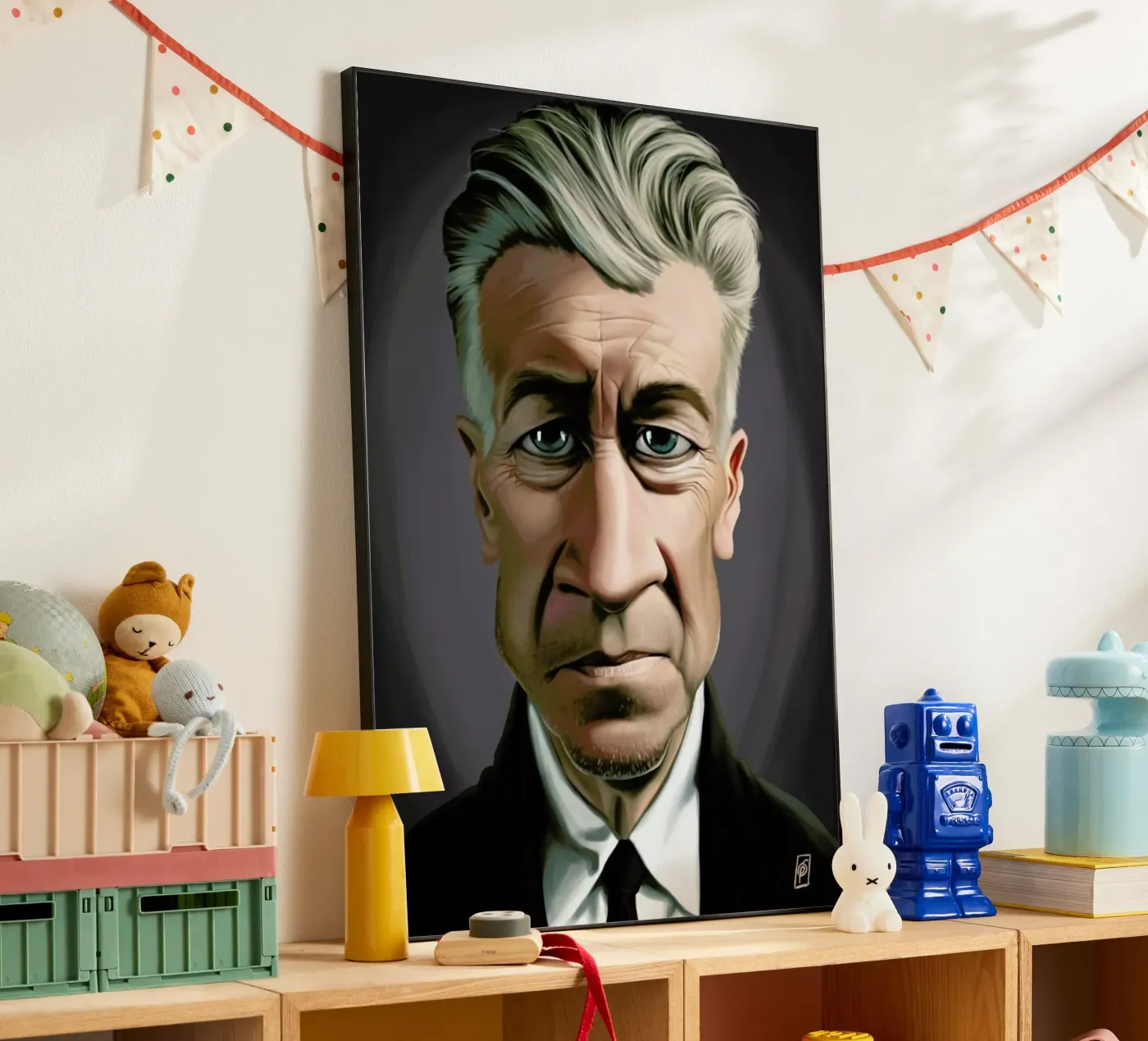 David Lynch alluminio dibond da Rob Art | Illustration