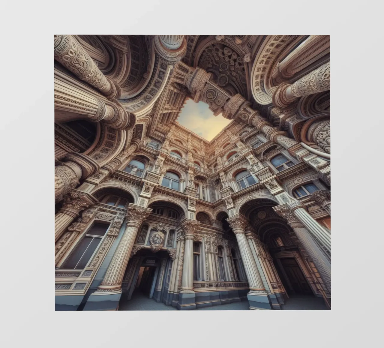 Sphere 020 - Ornate Classical Courtyard pvc-zeil van Spheres