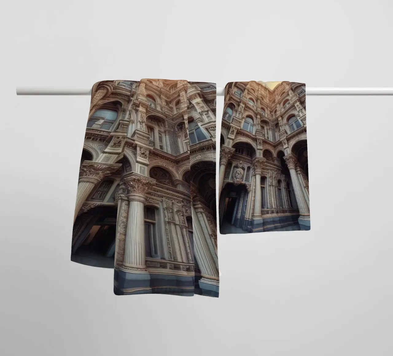 Sphere 020 - Ornate Classical Courtyard asciugamano da bagno da Spheres