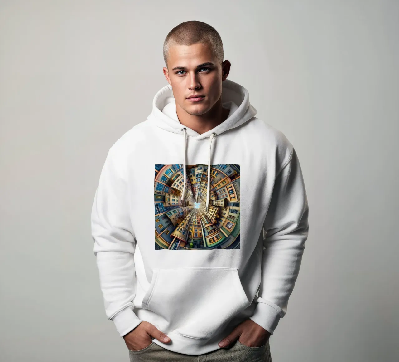 Sphere 012 - Whimsical Spiral Architecture felpa con cappuccio da Spheres