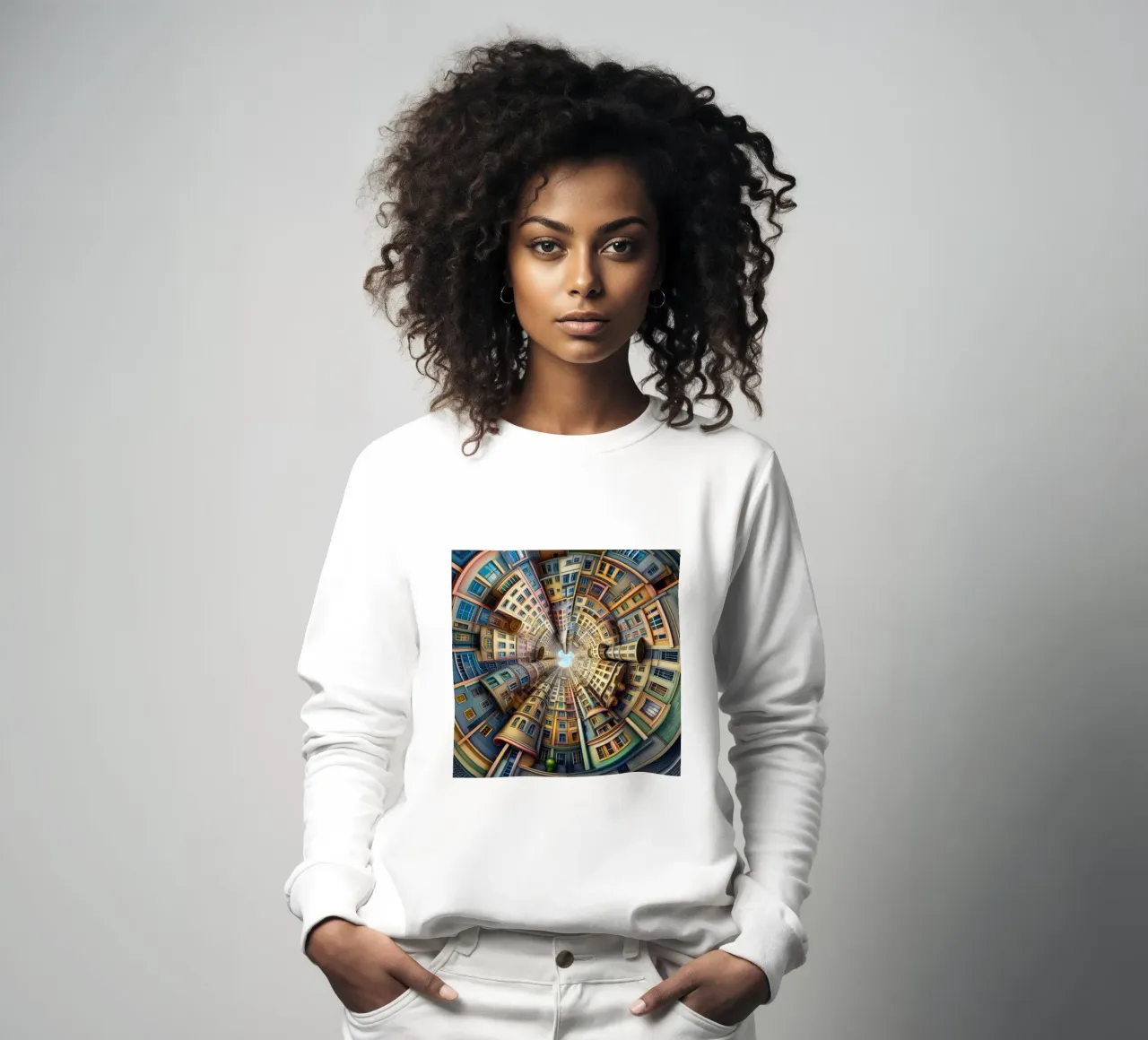 Sphere 012 - Whimsical Spiral Architecture Sweatshirt von Spheres