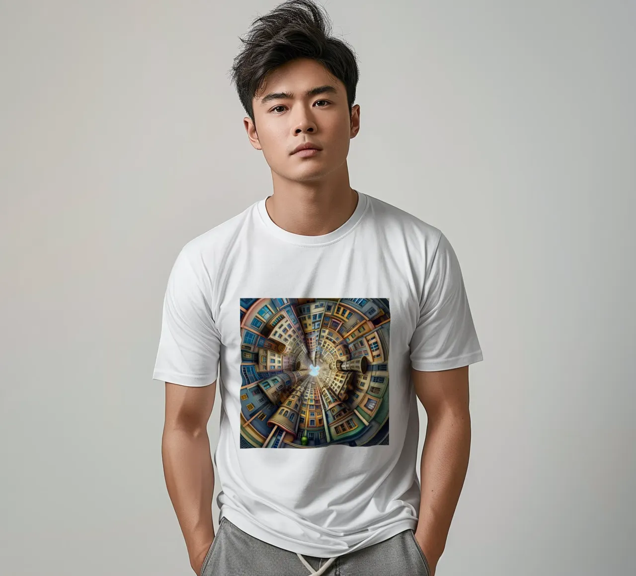 Sphere 012 - Whimsical Spiral Architecture t-shirt by Spheres