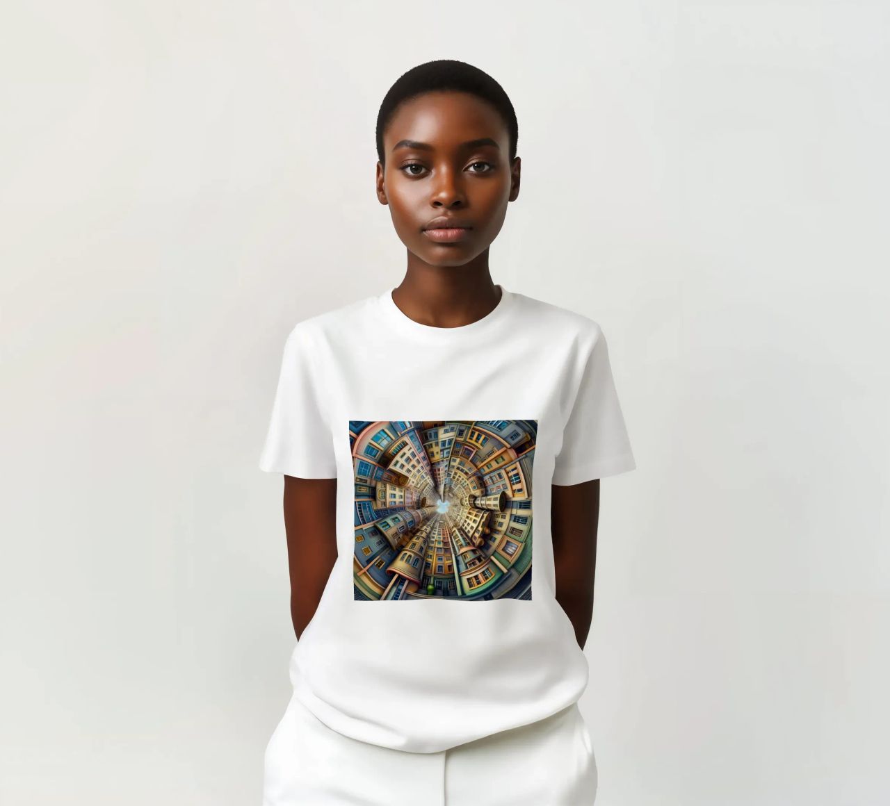 Sphere 012 - Whimsical Spiral Architecture t-shirt da Spheres