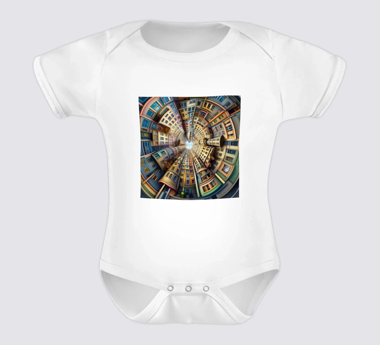 Sphere 012 - Whimsical Spiral Architecture body neonato maniche corte da Spheres