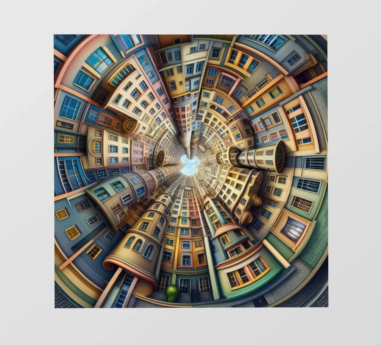 Sphere 012 - Whimsical Spiral Architecture pellicola backlit da Spheres