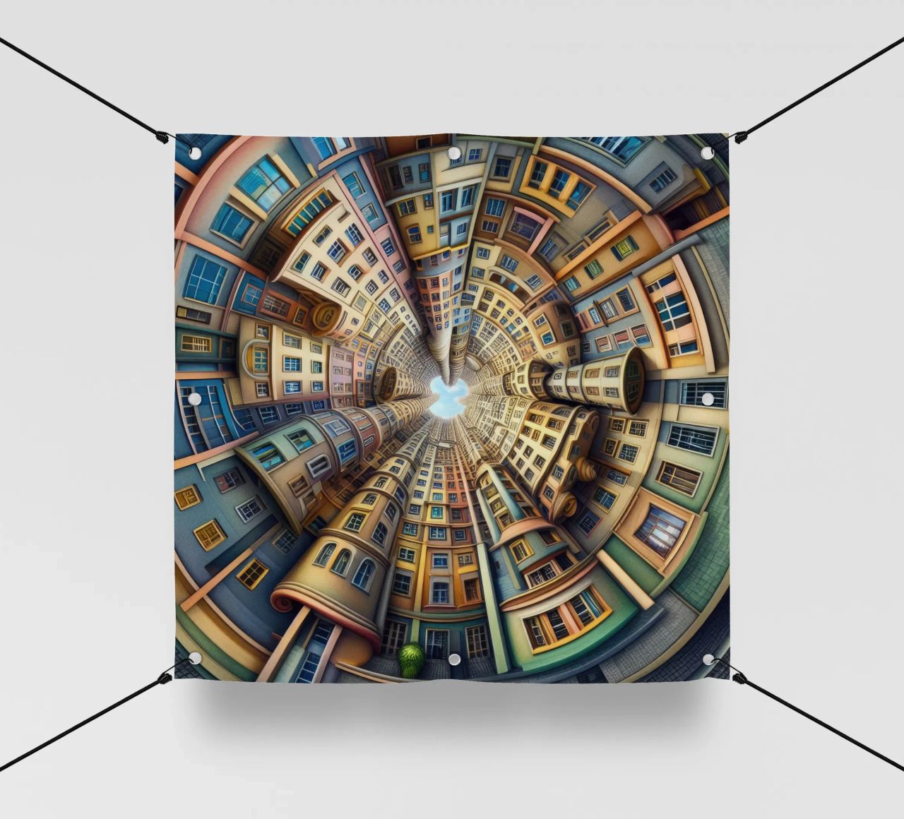 Sphere 012 - Whimsical Spiral Architecture telo in pvc da Spheres