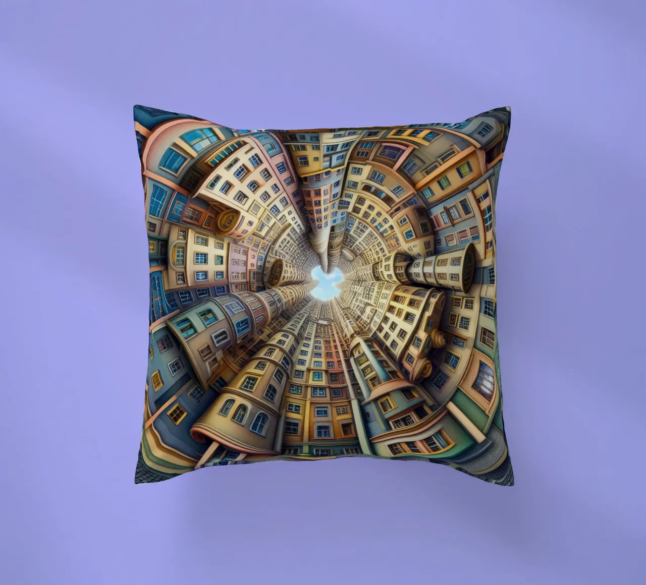 Sphere 012 - Whimsical Spiral Architecture cuscino da Spheres