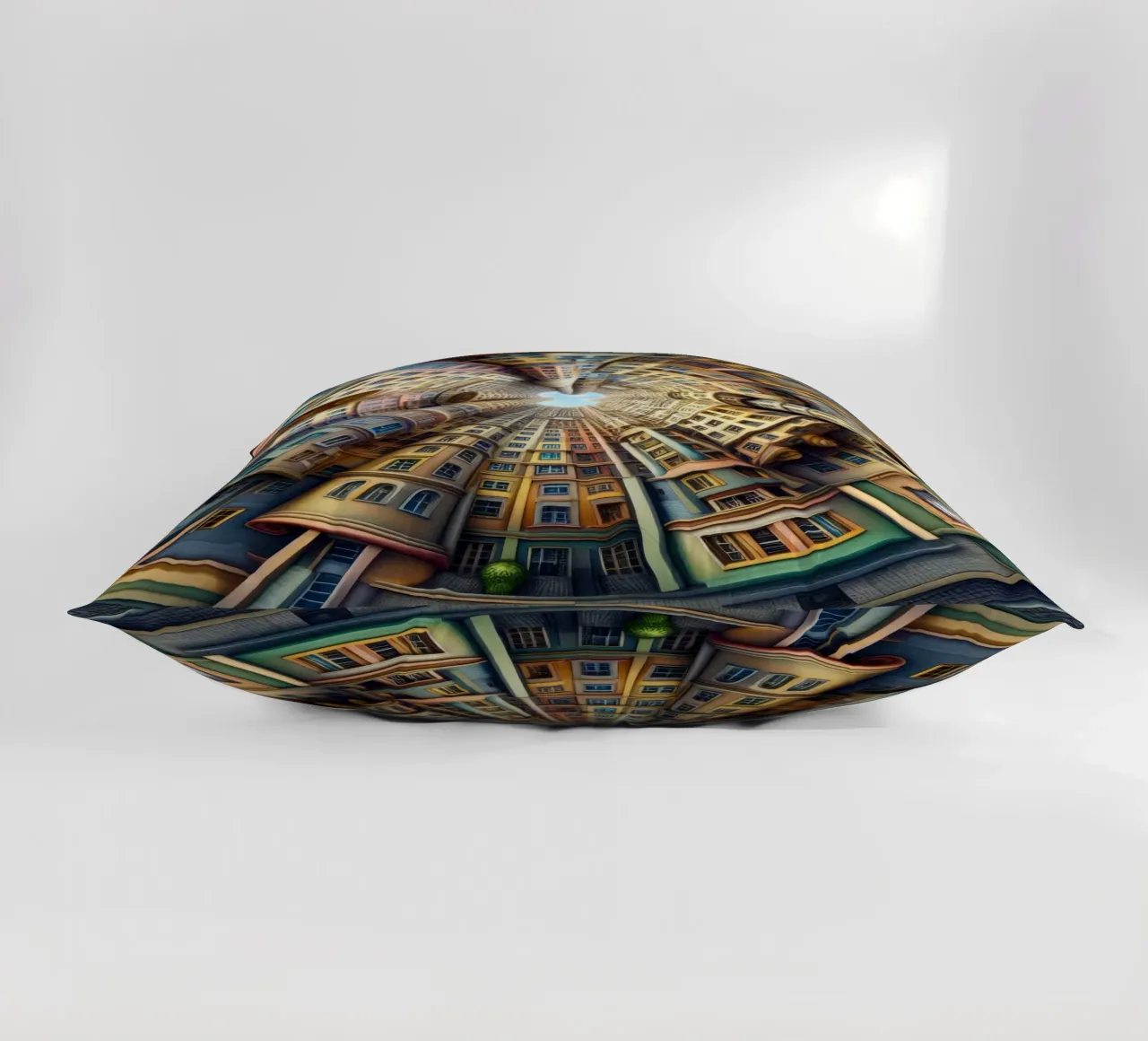Sphere 012 - Whimsical Spiral Architecture Kissen von Spheres