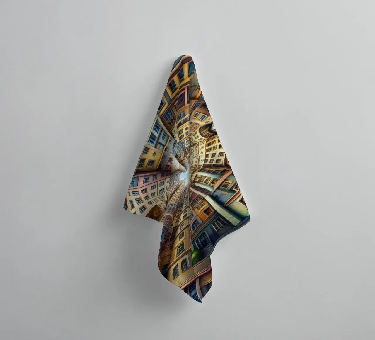 Sphere 012 - Whimsical Spiral Architecture asciugamano da bagno da Spheres