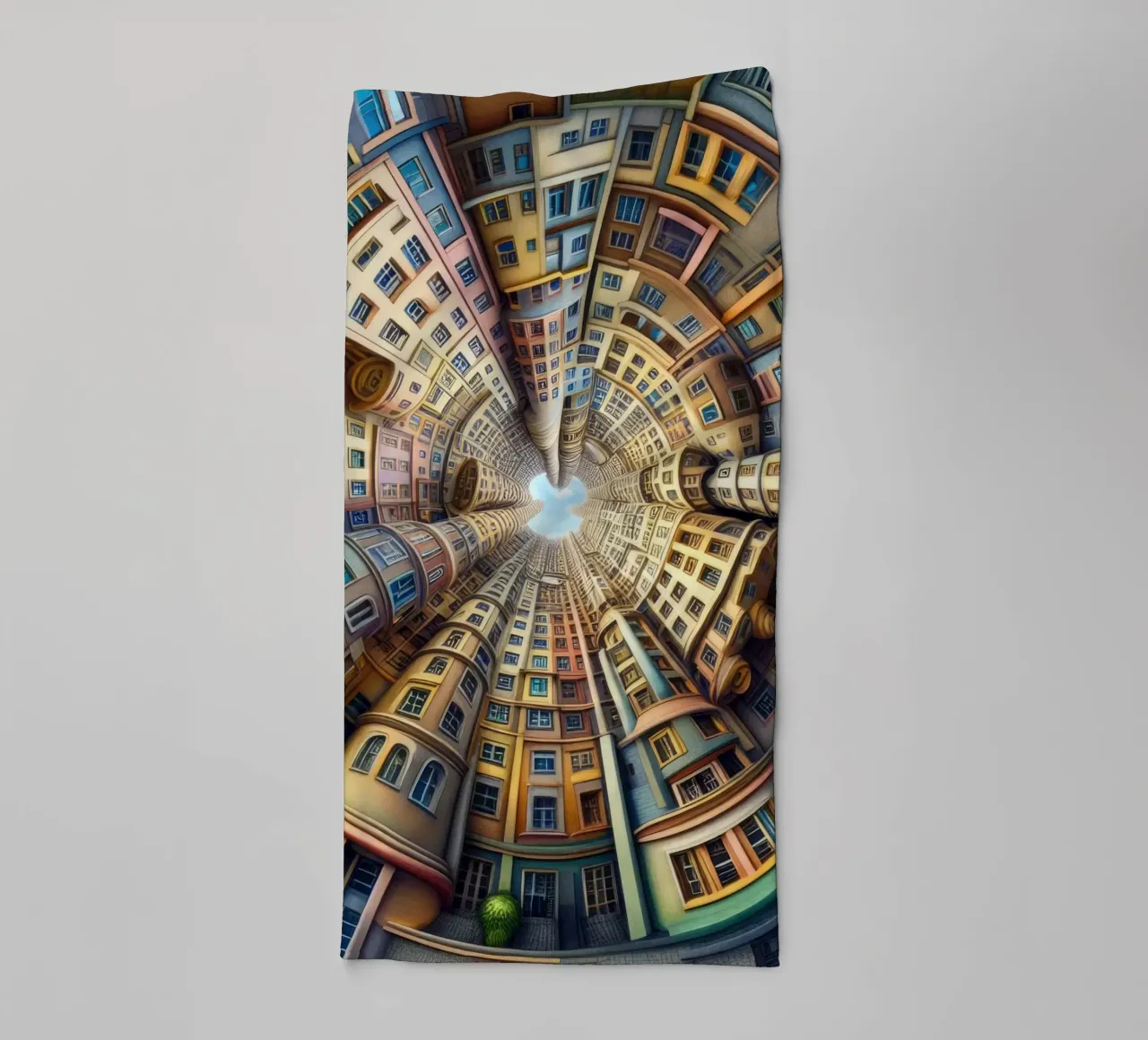 Sphere 012 - Whimsical Spiral Architecture asciugamano da bagno da Spheres