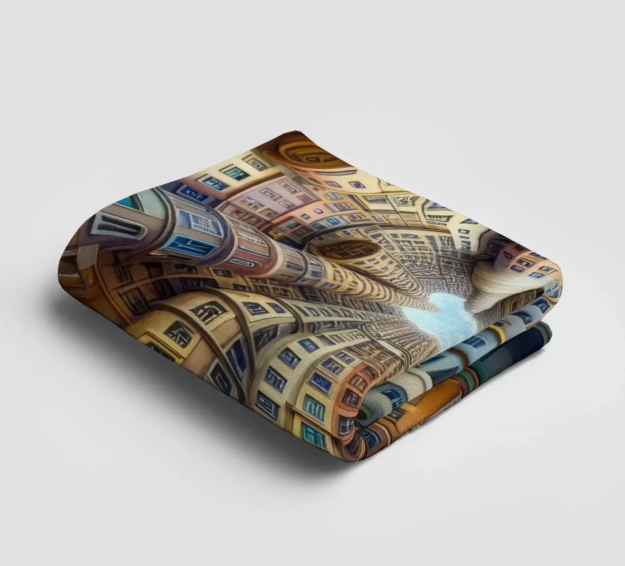 Sphere 012 - Whimsical Spiral Architecture asciugamano da bagno da Spheres