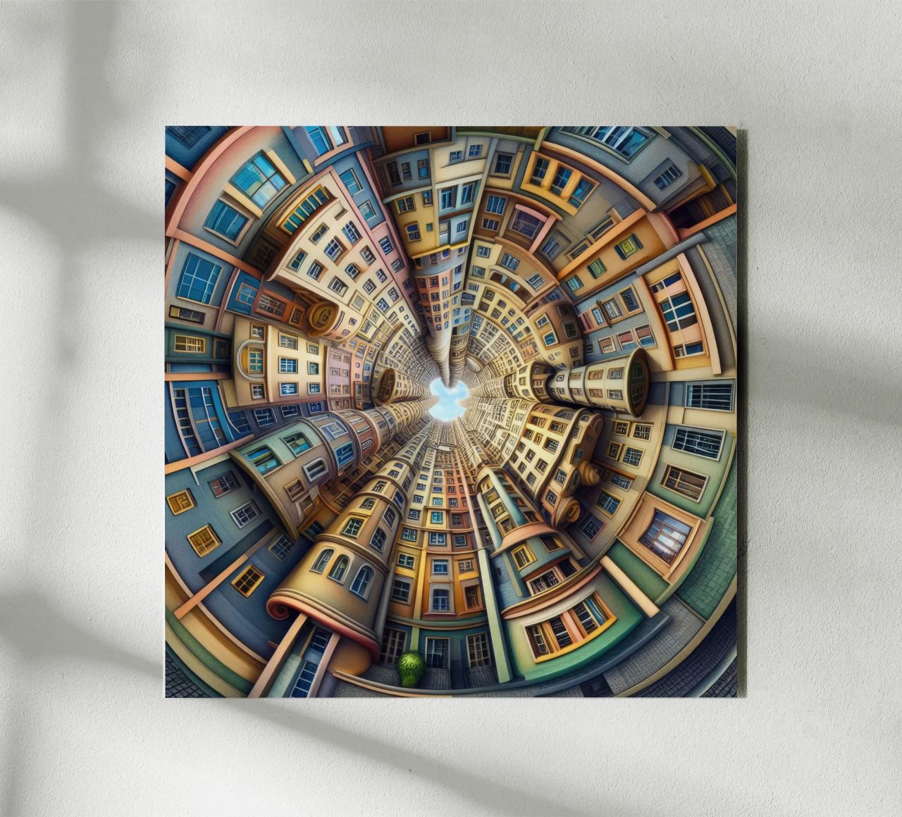 Sphere 012 - Whimsical Spiral Architecture alluminio dibond da Spheres