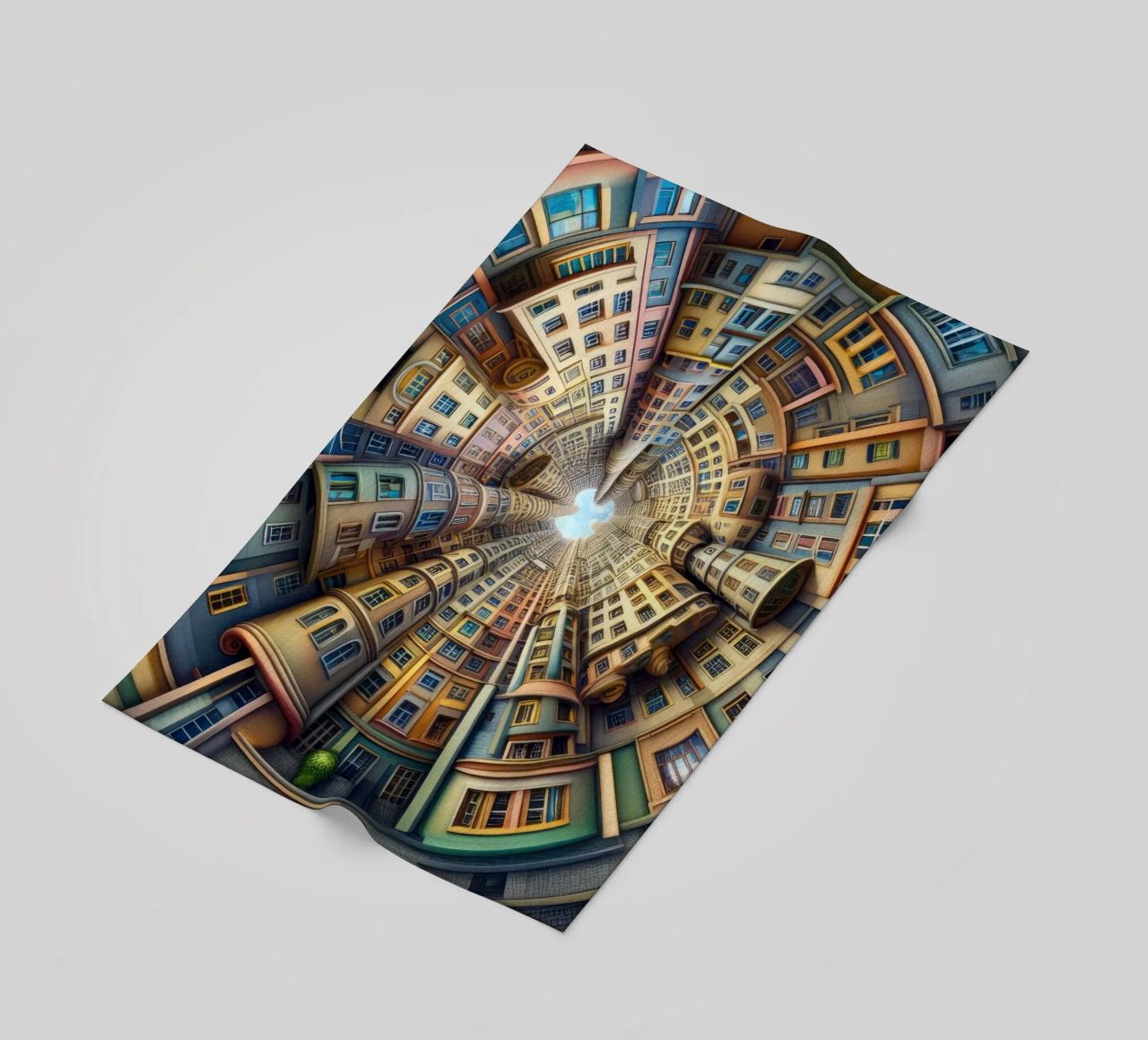 Sphere 012 - Whimsical Spiral Architecture telo mare da Spheres