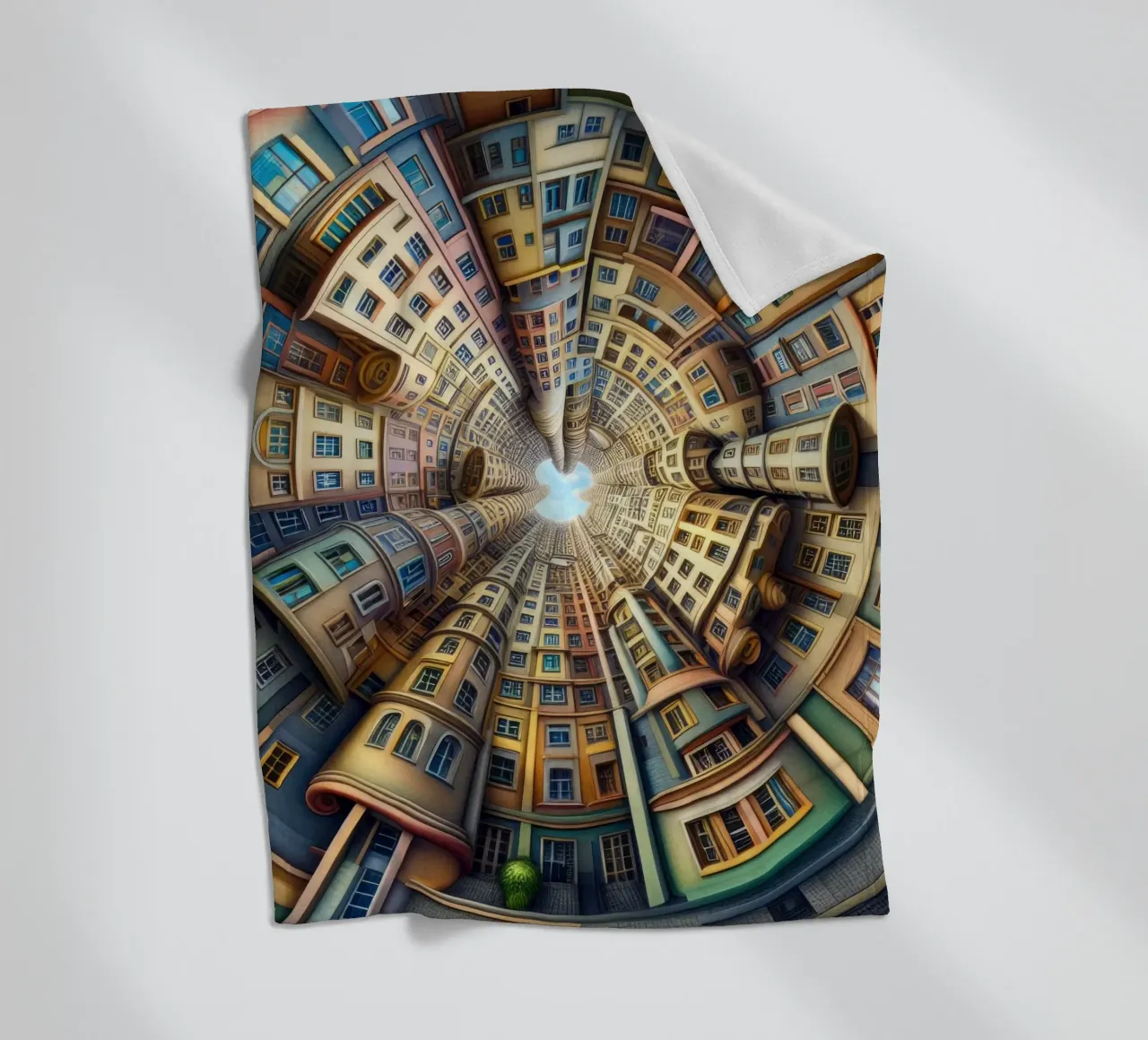 Sphere 012 - Whimsical Spiral Architecture coperta in pile da Spheres