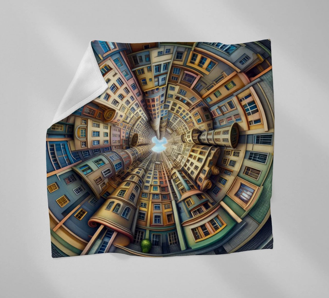 Sphere 012 - Whimsical Spiral Architecture coperta in pile da Spheres