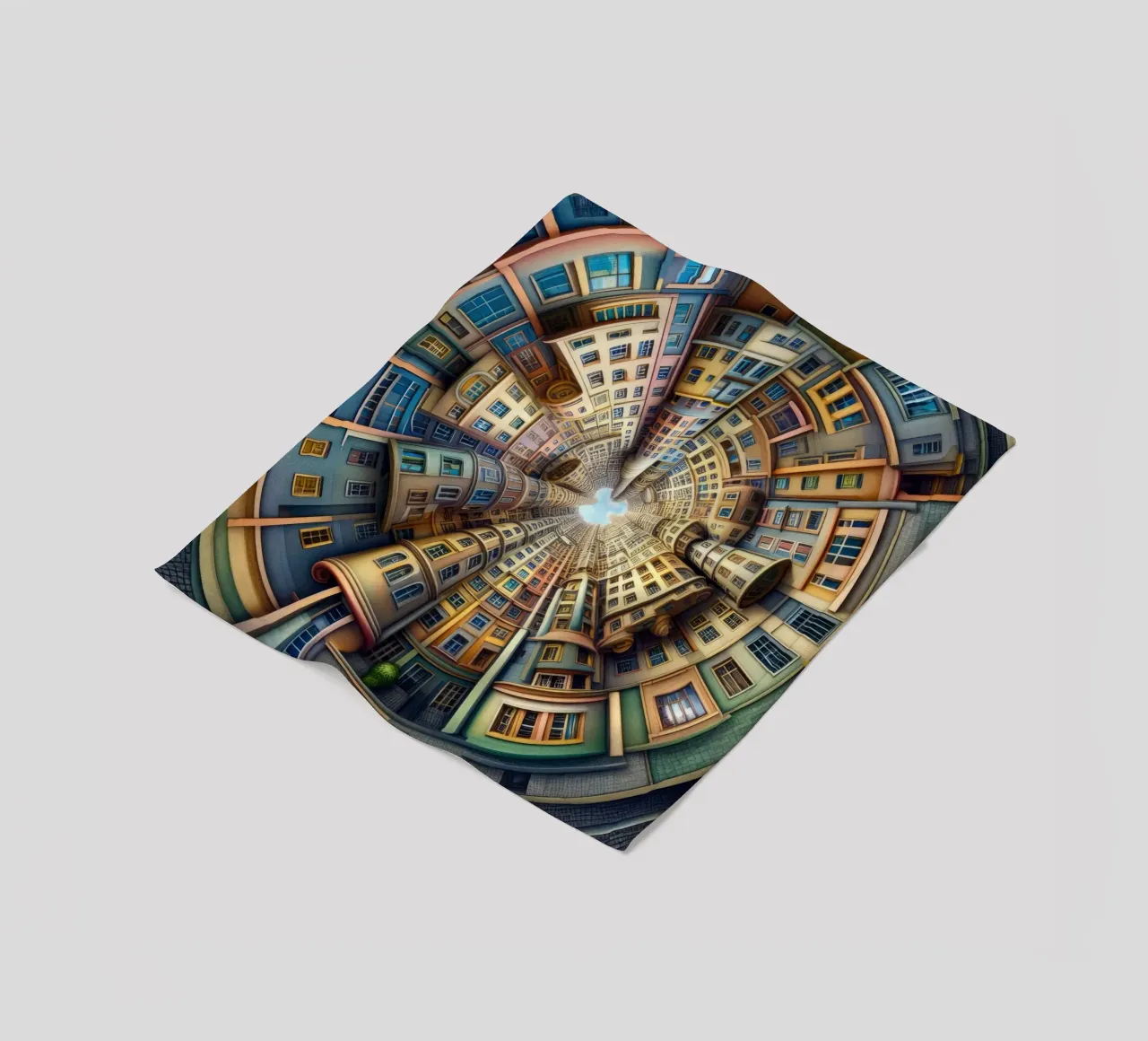 Sphere 012 - Whimsical Spiral Architecture coperta in pile da Spheres