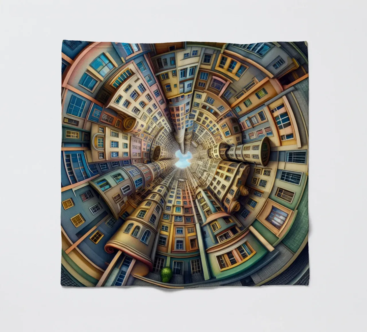 Sphere 012 - Whimsical Spiral Architecture coperta in pile da Spheres