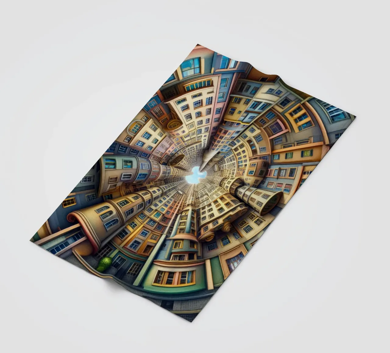 Sphere 012 - Whimsical Spiral Architecture coperta in pile da Spheres