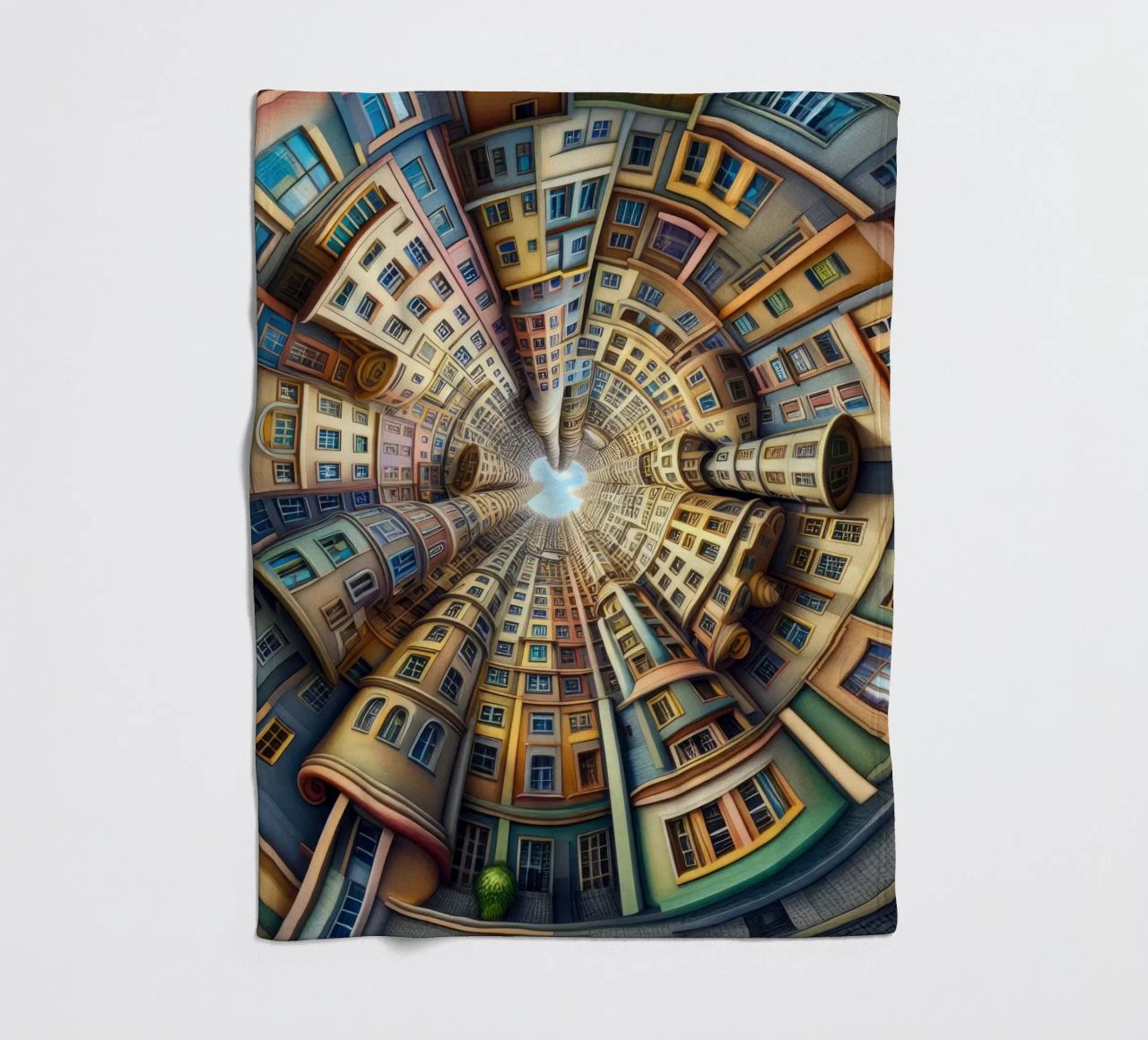 Sphere 012 - Whimsical Spiral Architecture coperta in pile da Spheres