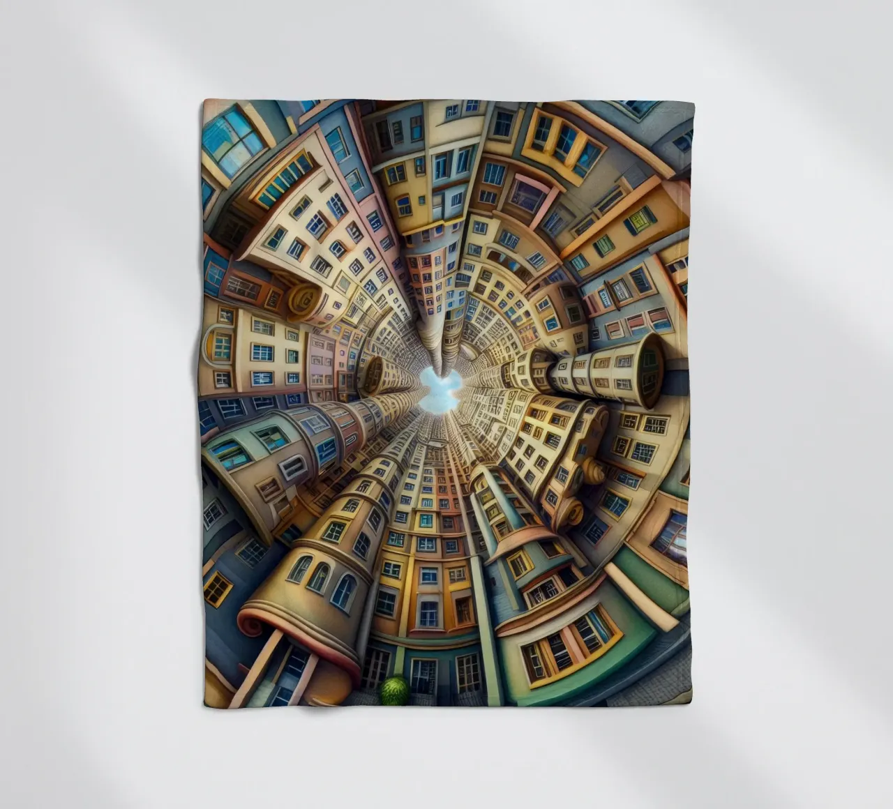 Sphere 012 - Whimsical Spiral Architecture coperta in pile da Spheres