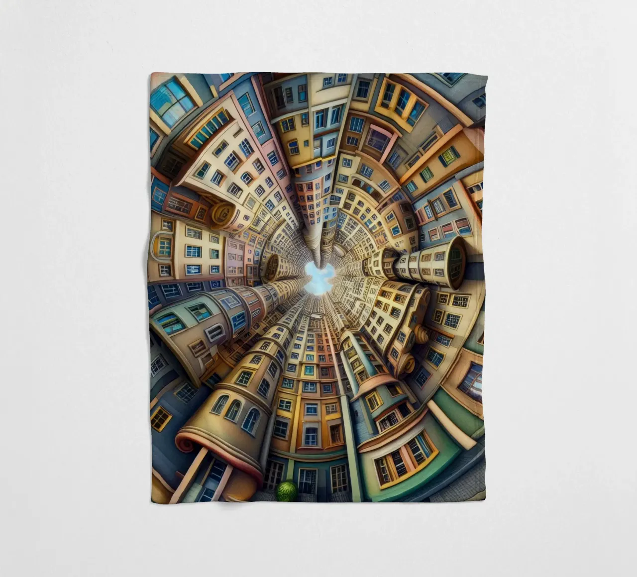 Sphere 012 - Whimsical Spiral Architecture coperta in pile da Spheres