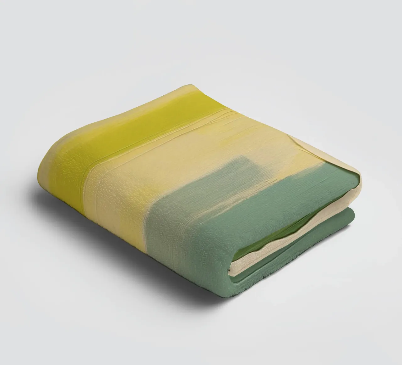 Abstract green and yellow asciugamano da bagno da Imagine