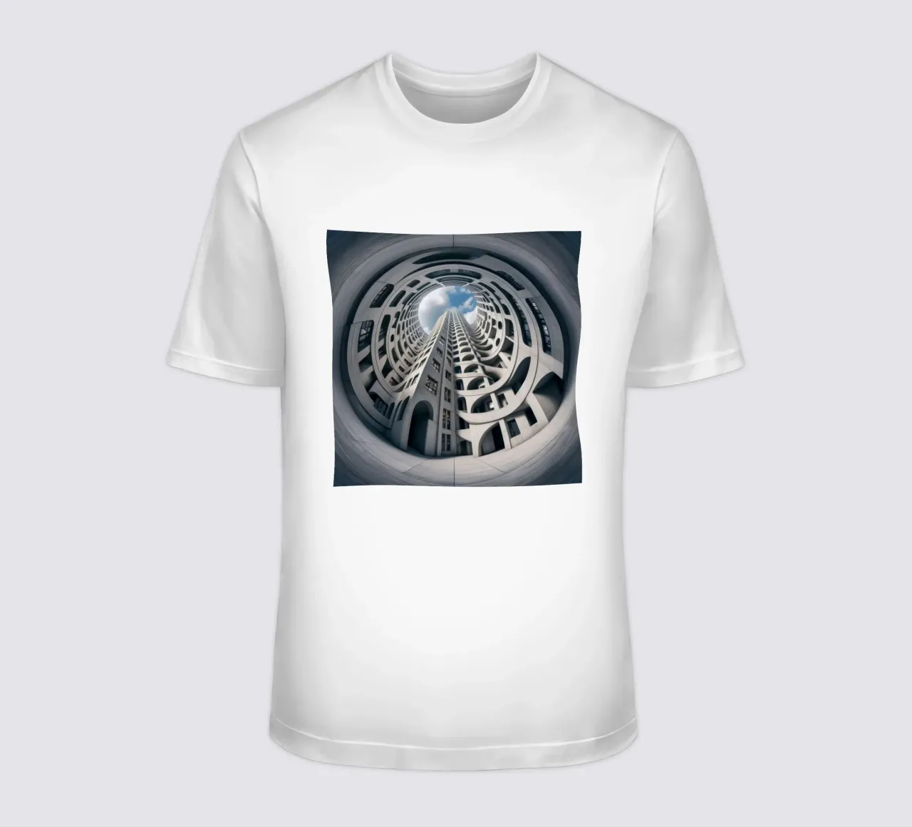 Sphere 011 - Futuristic Abstract Building t-shirt da Spheres