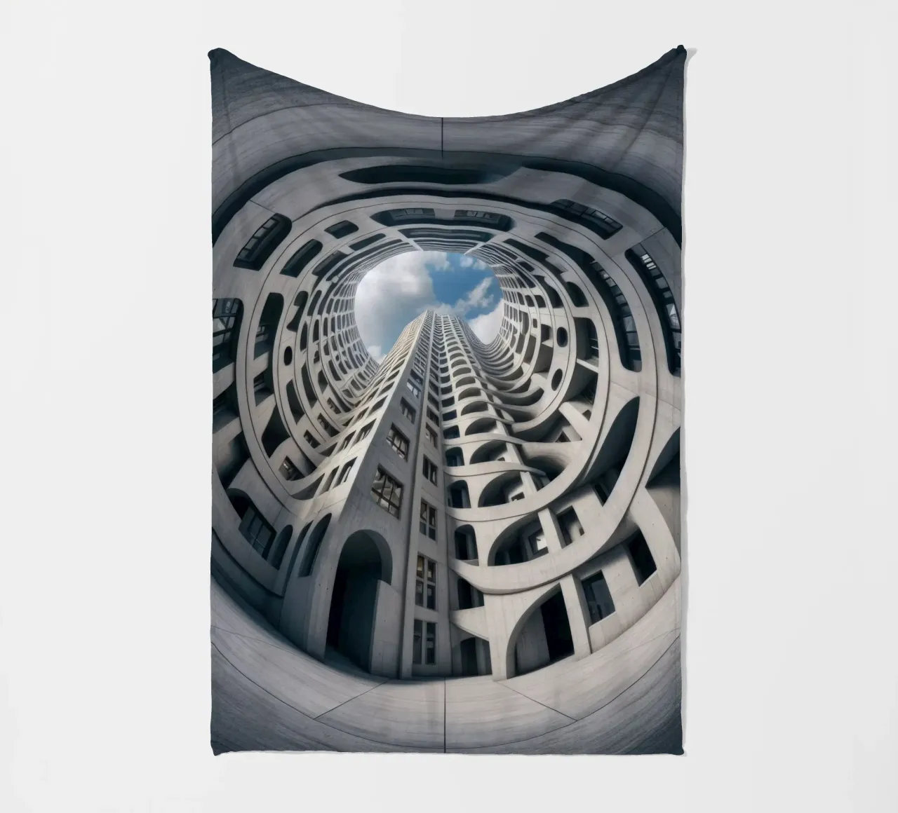 Sphere 011 - Futuristic Abstract Building coperta in pile da Spheres