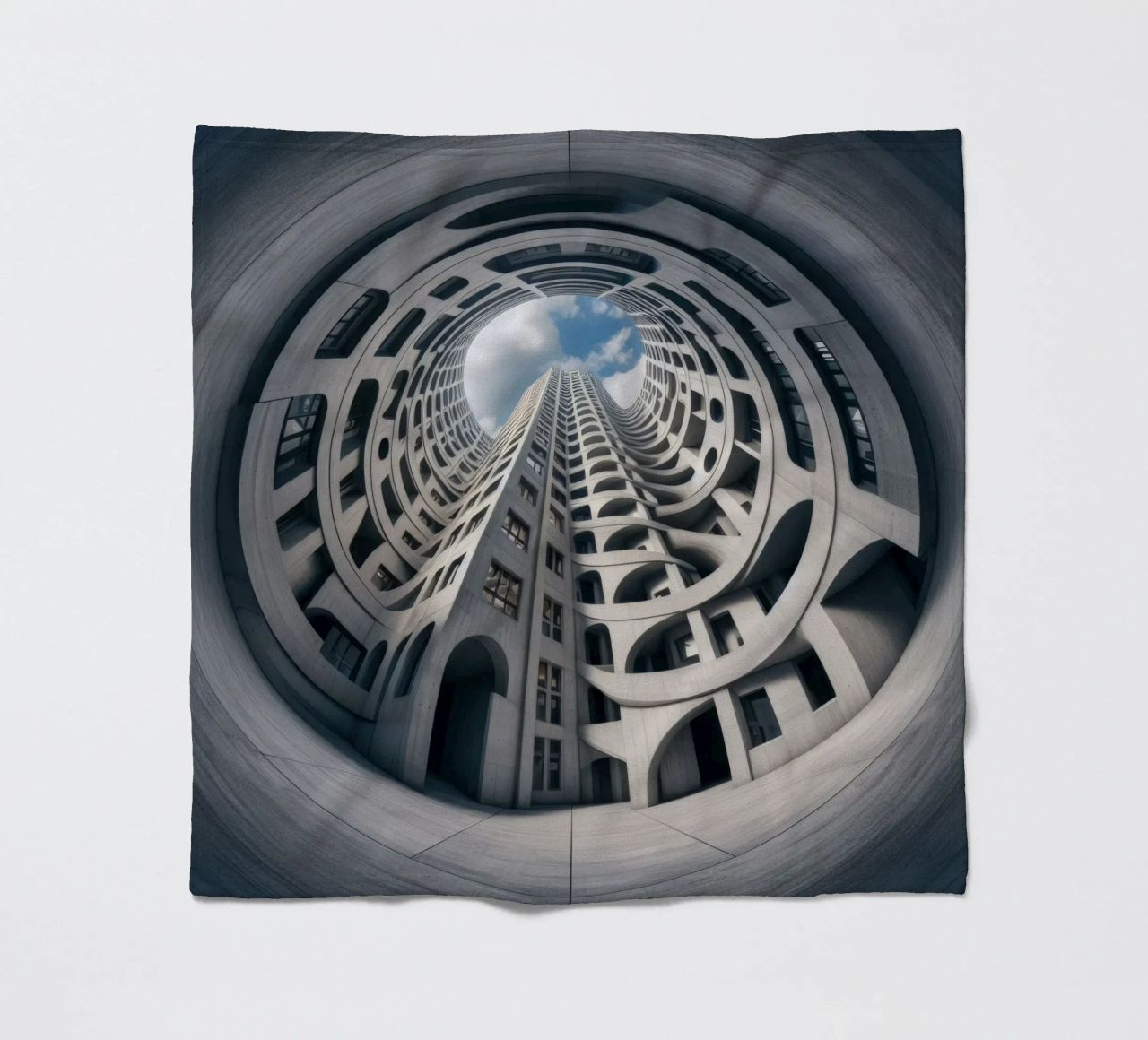 Sphere 011 - Futuristic Abstract Building coperta in pile da Spheres