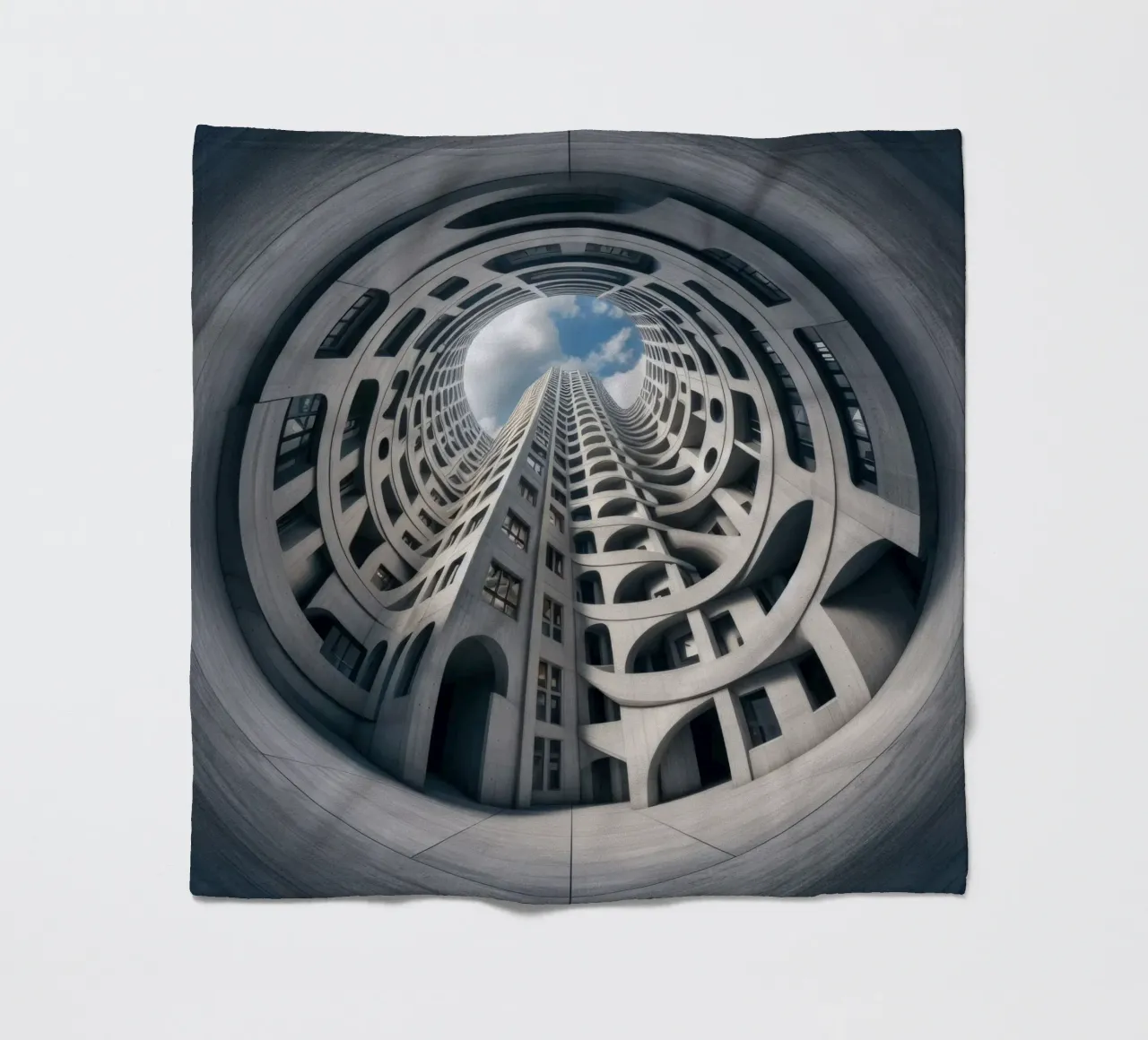 Sphere 011 - Futuristic Abstract Building coperta in pile da Spheres