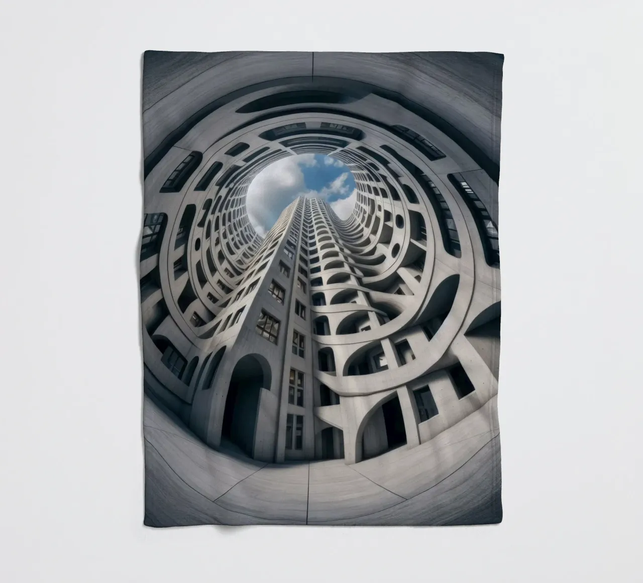 Sphere 011 - Futuristic Abstract Building coperta in pile da Spheres