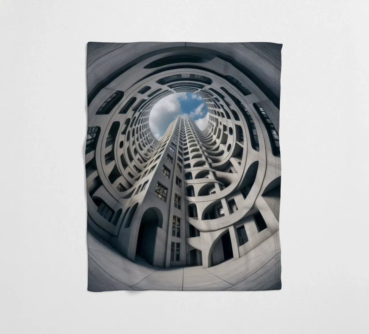 Sphere 011 - Futuristic Abstract Building coperta in pile da Spheres