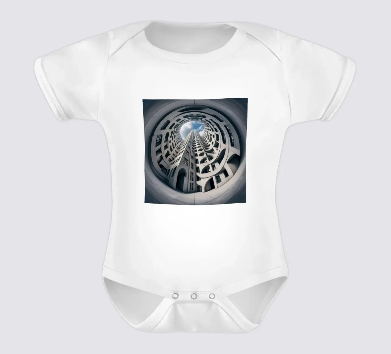Sphere 011 - Futuristic Abstract Building body neonato maniche corte da Spheres