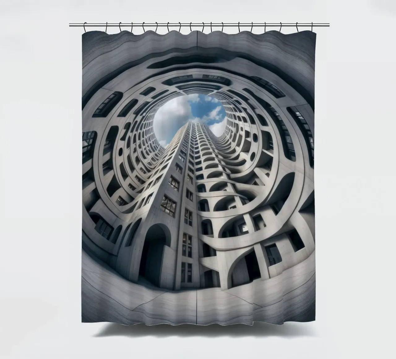 Sphere 011 - Futuristic Abstract Building tenda da doccia da Spheres