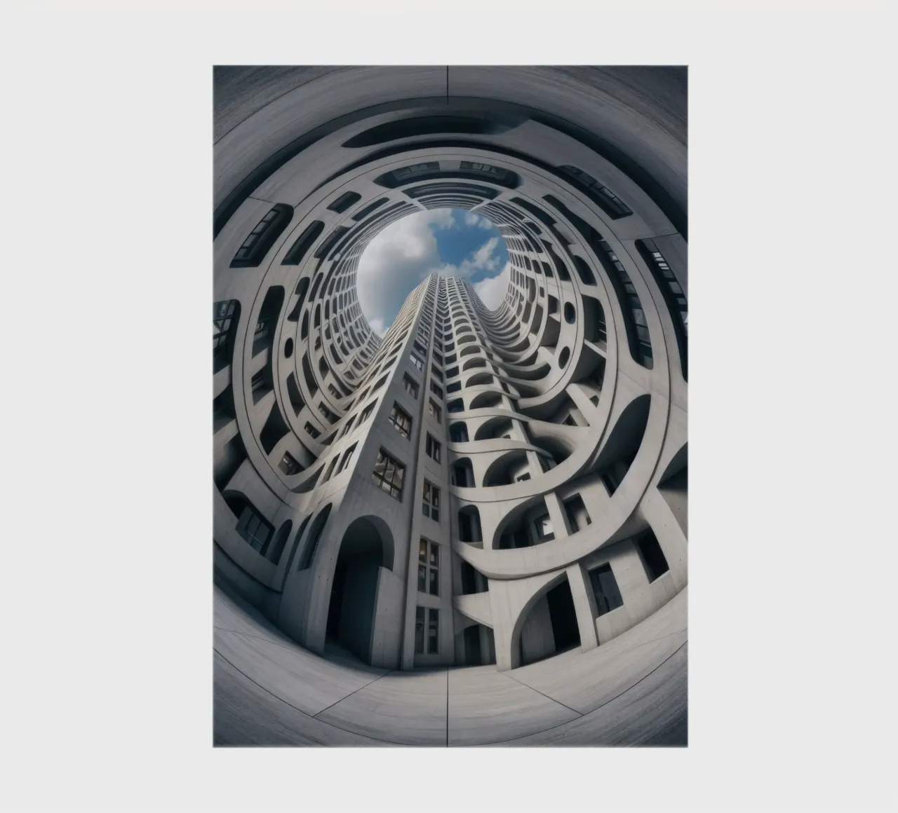 Sphere 011 - Futuristic Abstract Building notebook by Spheres