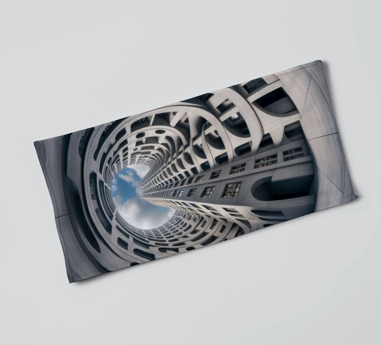 Sphere 011 - Futuristic Abstract Building asciugamano da bagno da Spheres