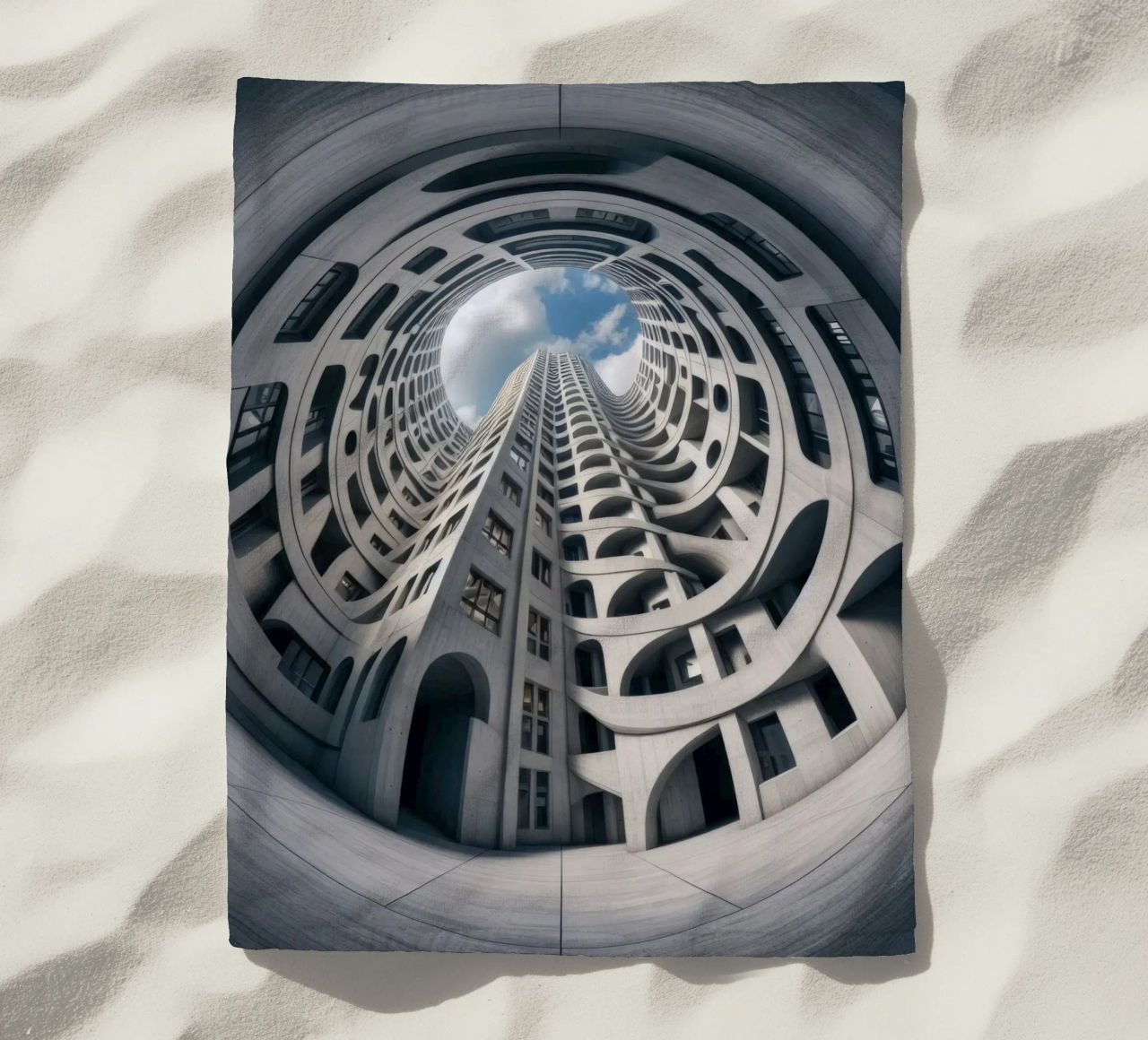 Sphere 011 - Futuristic Abstract Building telo mare da Spheres
