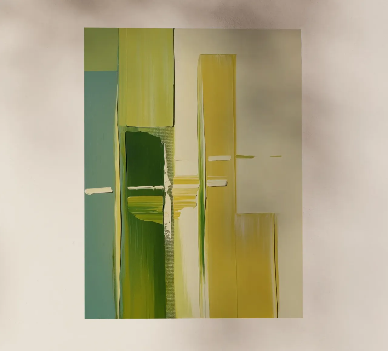 Abstract green and yellow pellicola backlit da Imagine
