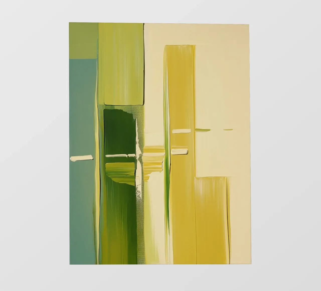 Abstract green and yellow telo in pvc da Imagine