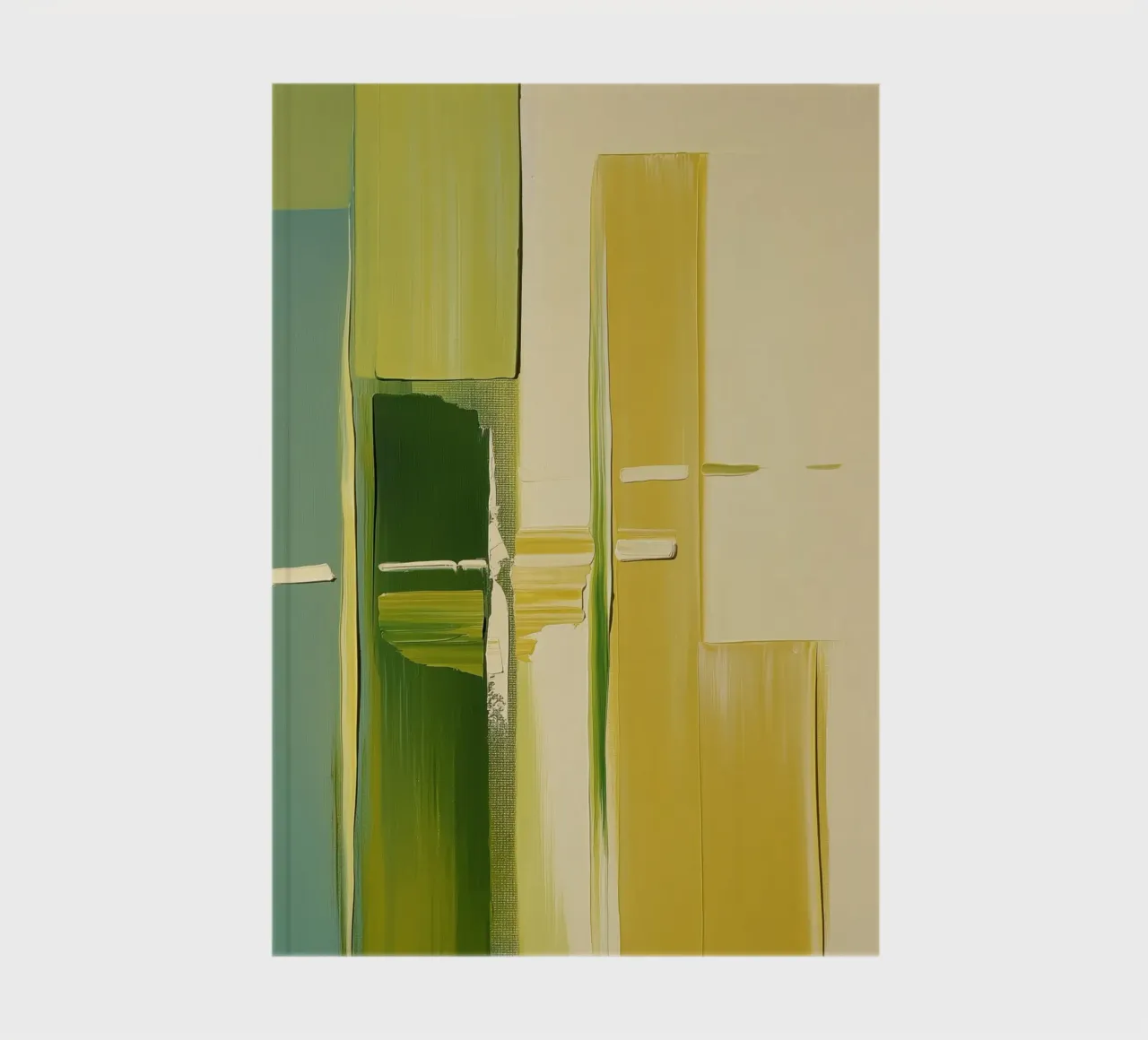 Abstract green and yellow notebook by Imagine