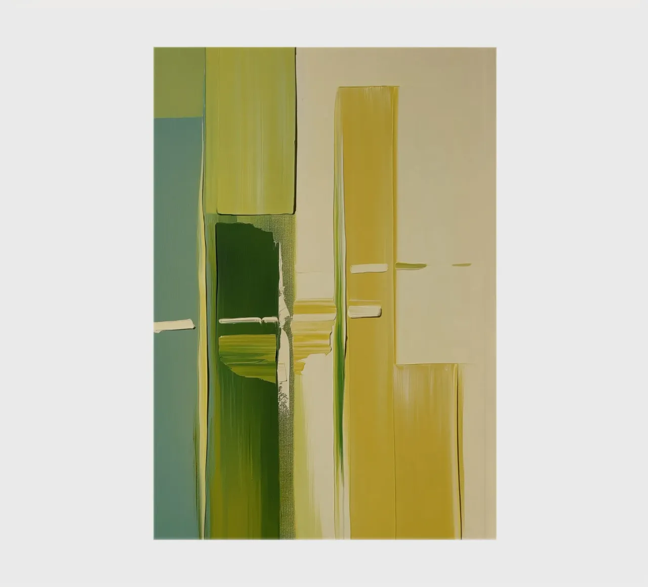 Abstract green and yellow notebook by Imagine