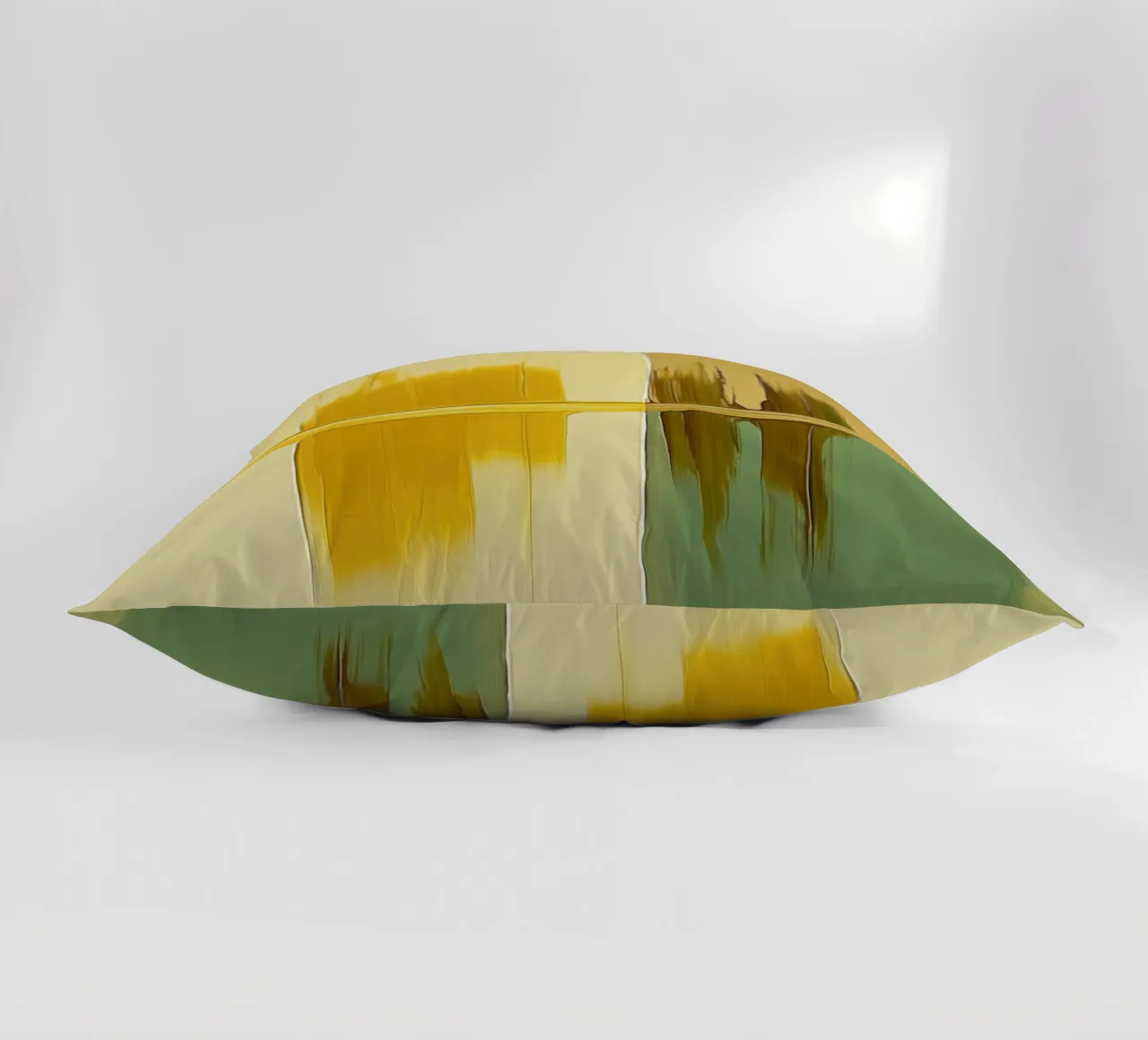 Abstract green and yellow cuscino da Imagine