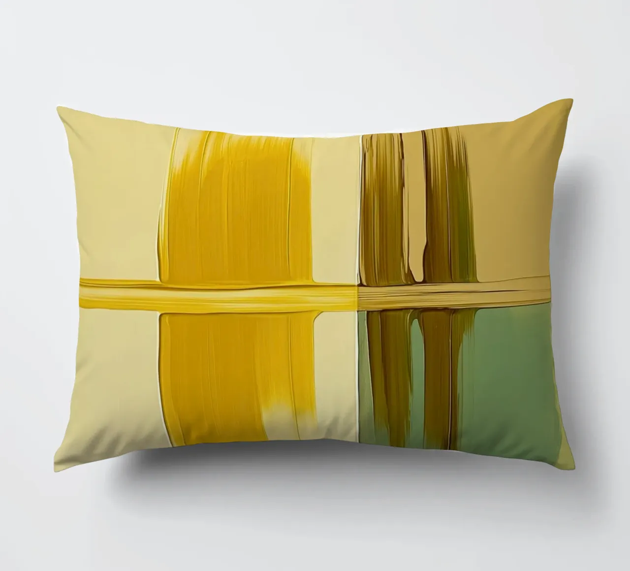 Abstract green and yellow cuscino da Imagine
