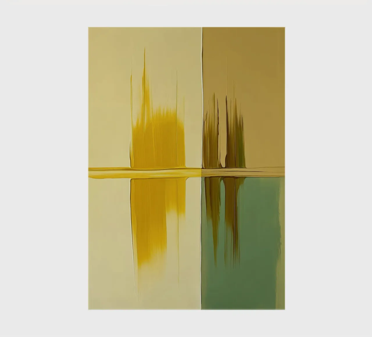 Abstract green and yellow notebook by Imagine